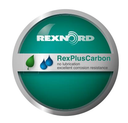 Rexnord RexPlusCarbon - łańcuch niewymagający smarowania, nierdzewny, kwasoodporny
